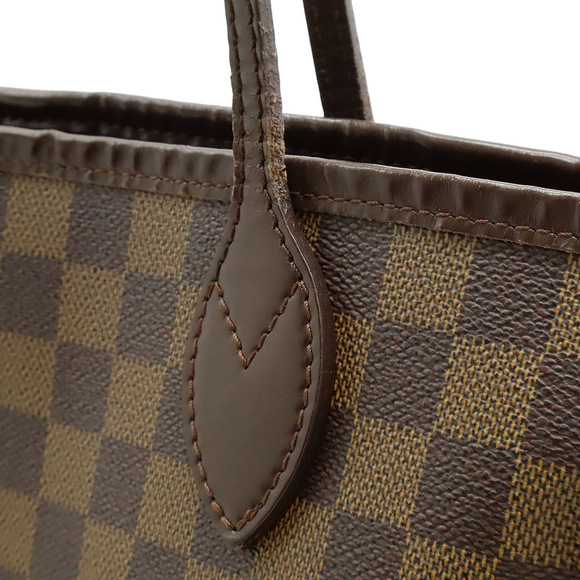 LOUIS VUITTON Brown Damier Neverfull MM Shoulder Bag - Picture 9 of 10